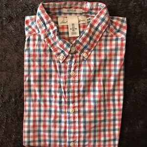 Short Sleeve Madras Shirt Size L